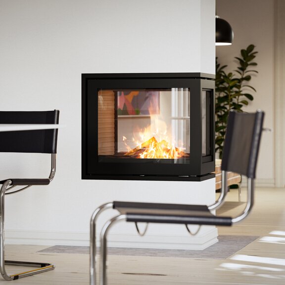 R-600 RD Séparateur de pièce avec revêtement blanc dans un salon lumineux