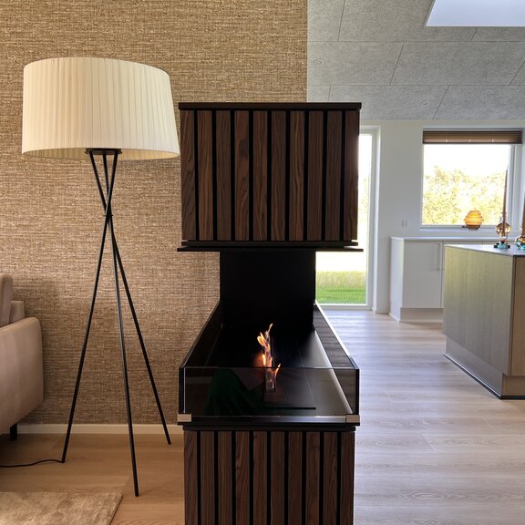 Brûleur bioéthanol Panel Wall Séparateur de pièce profond frontal